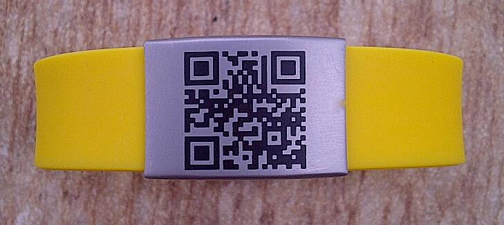 Qr Code ID Bracelets Silicone